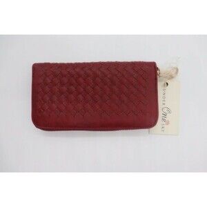 Under One Sky women's  Red Weave Wallet